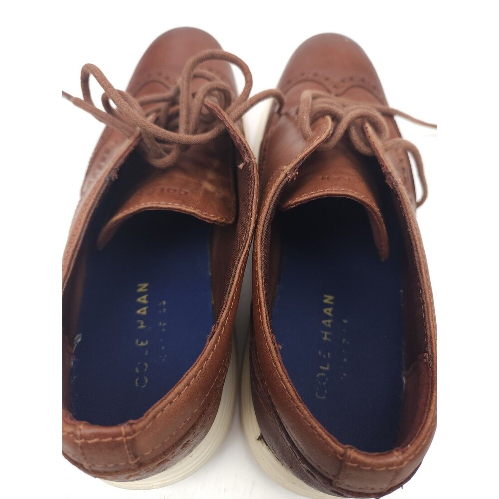 Cole Haan Grand OS Brown Wingtip Leather Dress Shoes C29414 Mens Size 7.5 M US - Picture 9 of 11